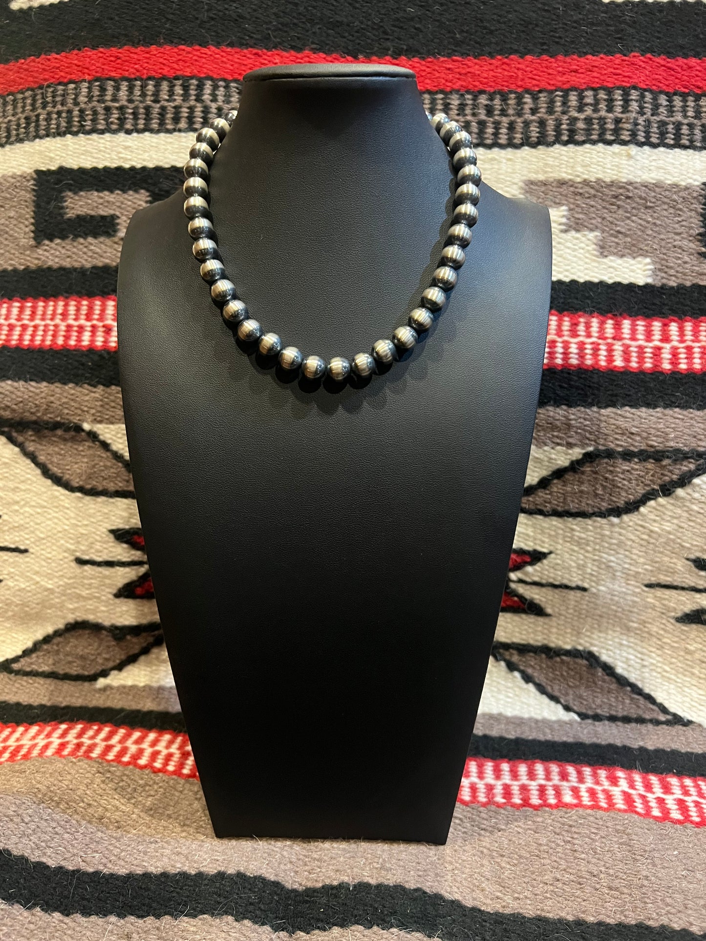 10mm Navajo Pearl Necklace 16" Long
