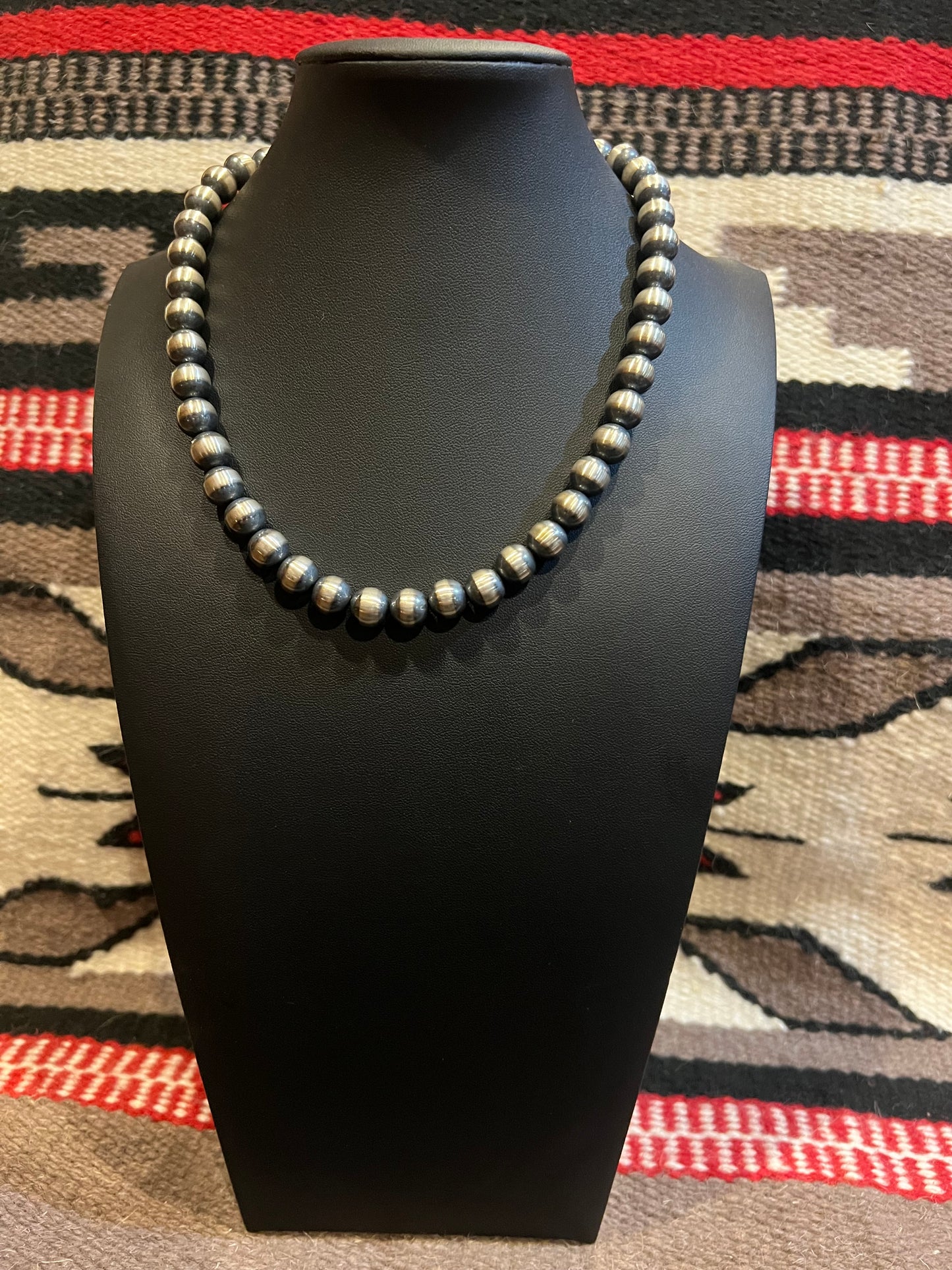 10mm Navajo Pearl Necklace 18" Long