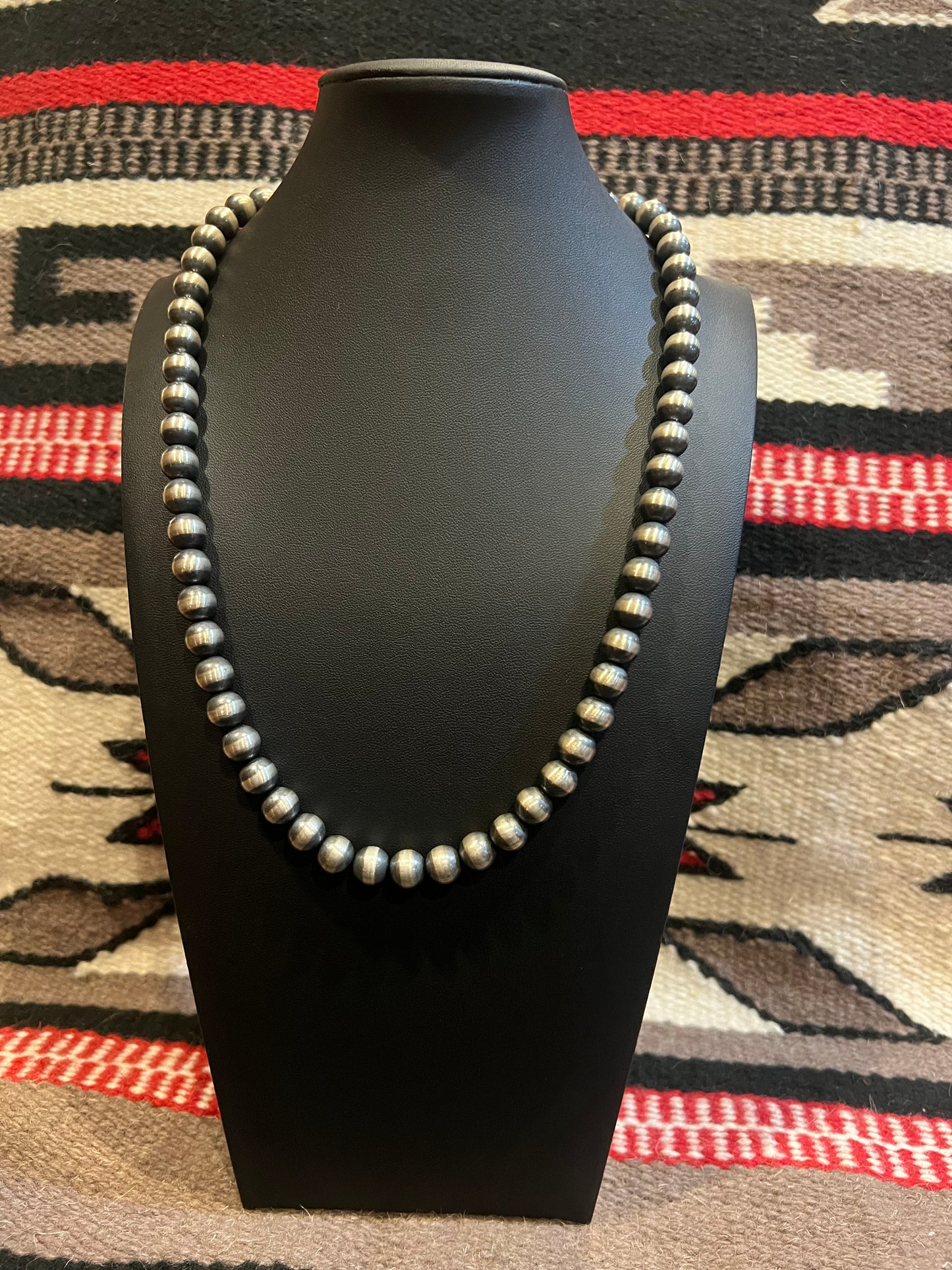 10mm Navajo Pearl Necklace 24" Long