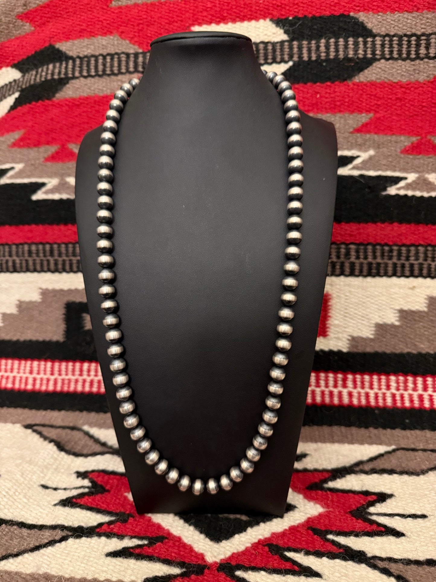 10mm Navajo Pearl Necklace 30" Long
