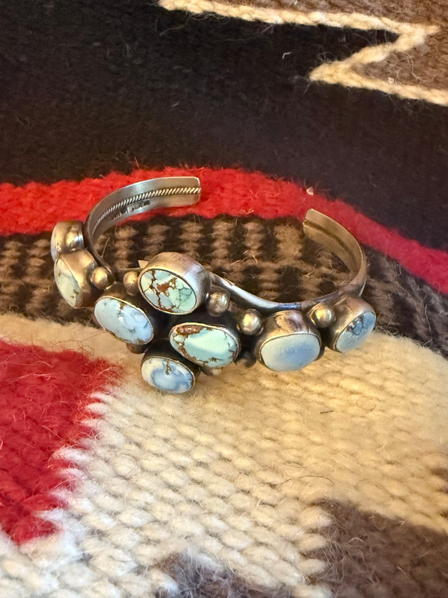 Golden Hills Turquoise Sterling Silver Cuff