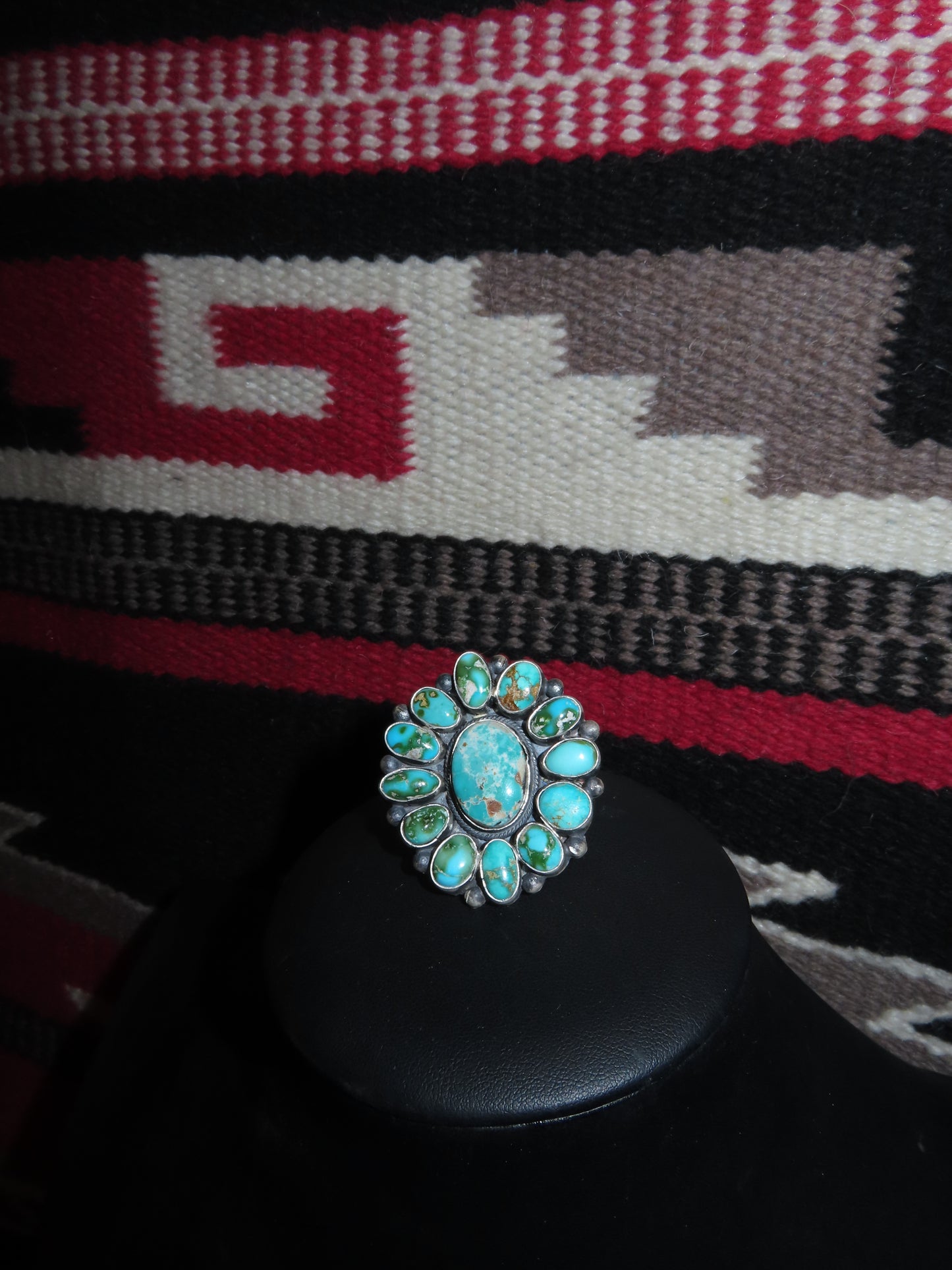 Sonoran Turquoise Cluster Ring By Sharon Francisco