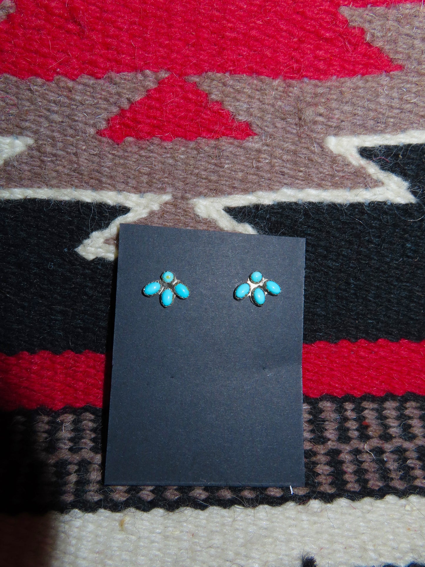Mini Sterling Silver and Kingman Turquoise Clusters
