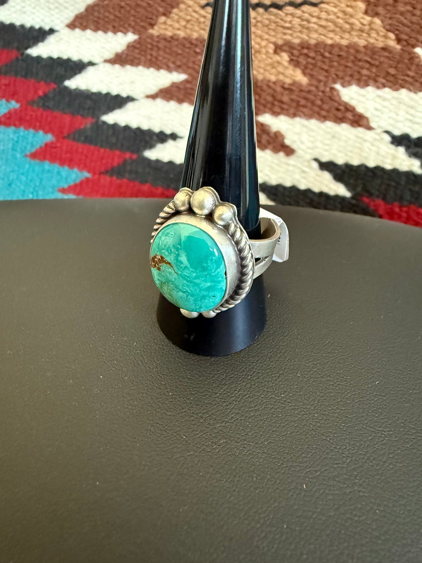 Sterling Silver Handmade and Royston Turquoise Ring