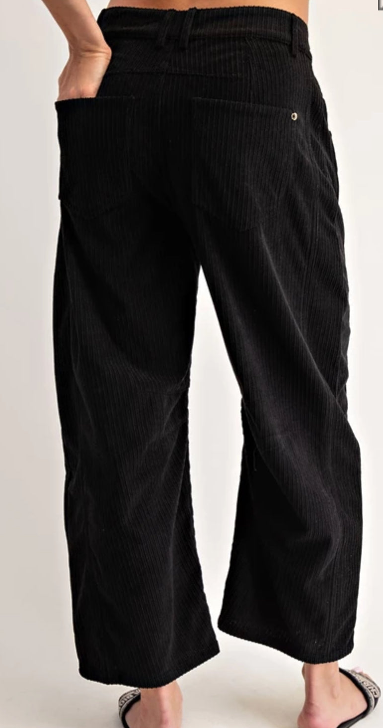 z. Corduroy Barrel Pants