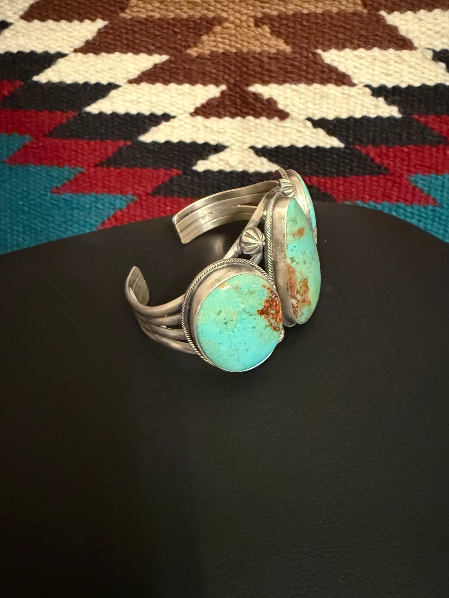 Sterling Silver and #8 Turquoise Cuff