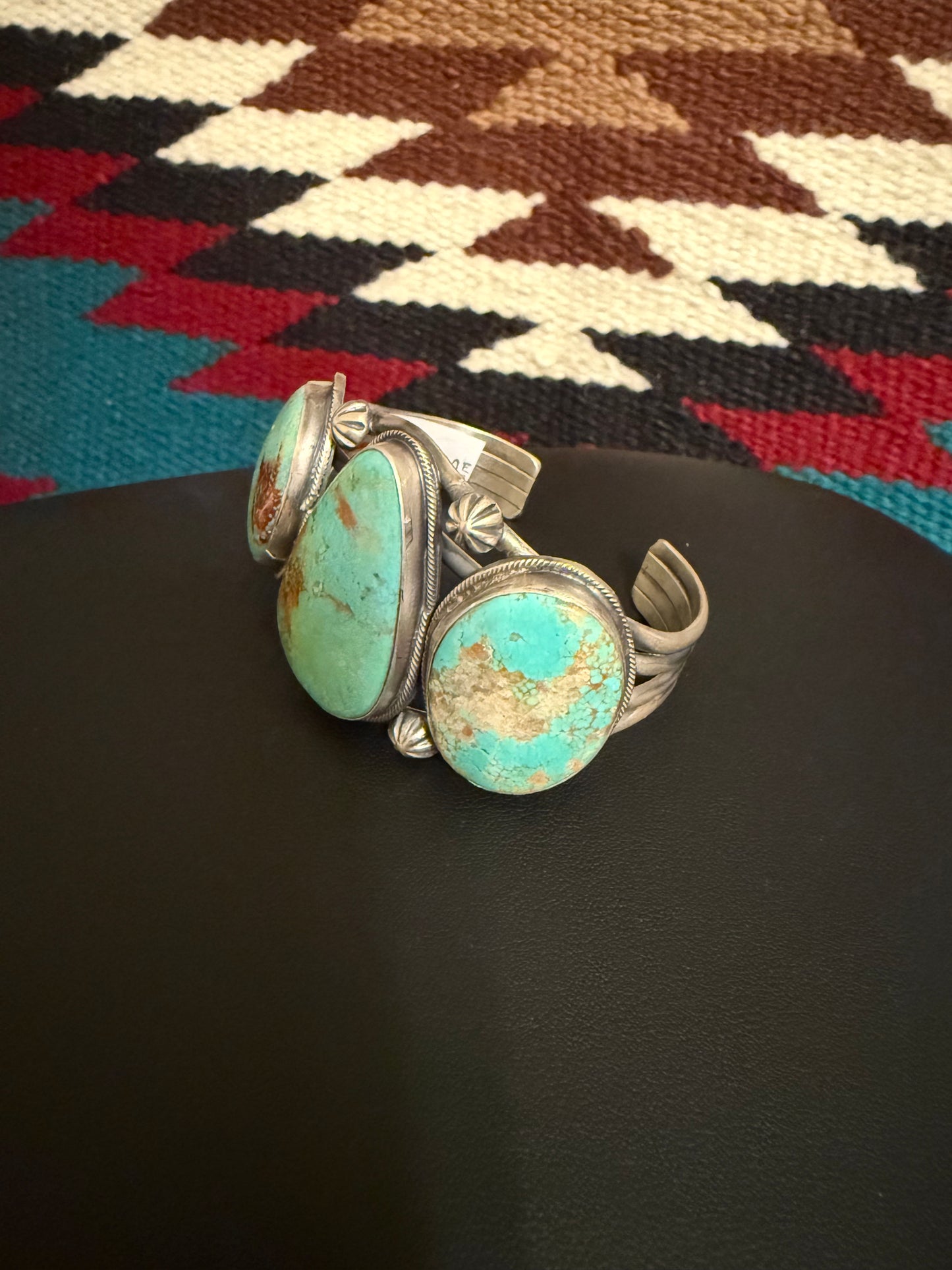 Sterling Silver and #8 Turquoise Cuff