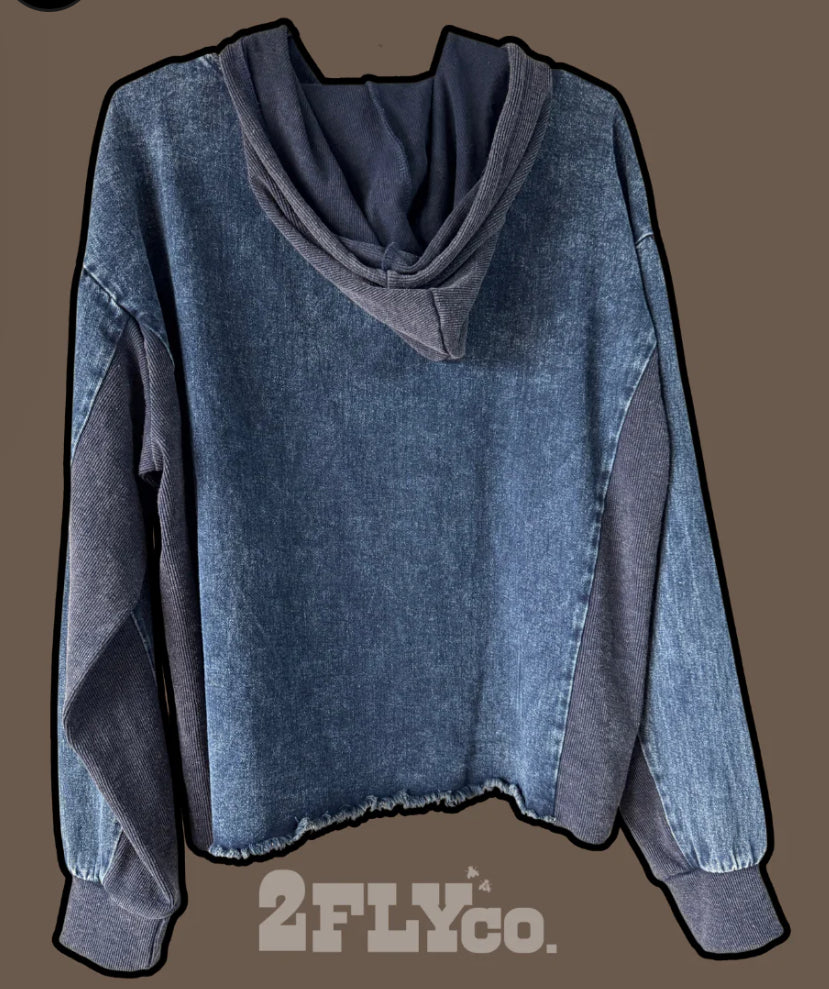 z Urban Denim Hoodie