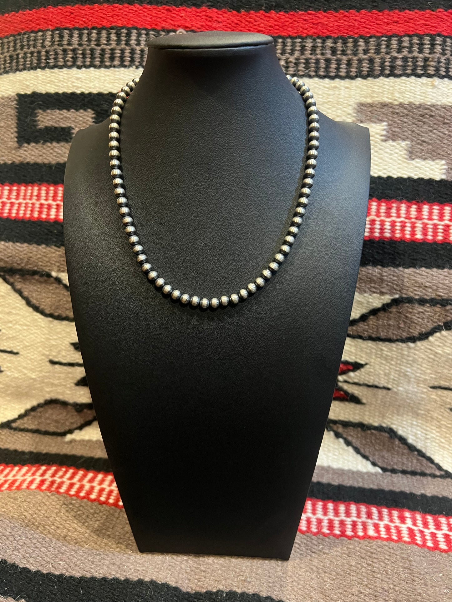 6mm Navajo Pearl Necklace 18" Long