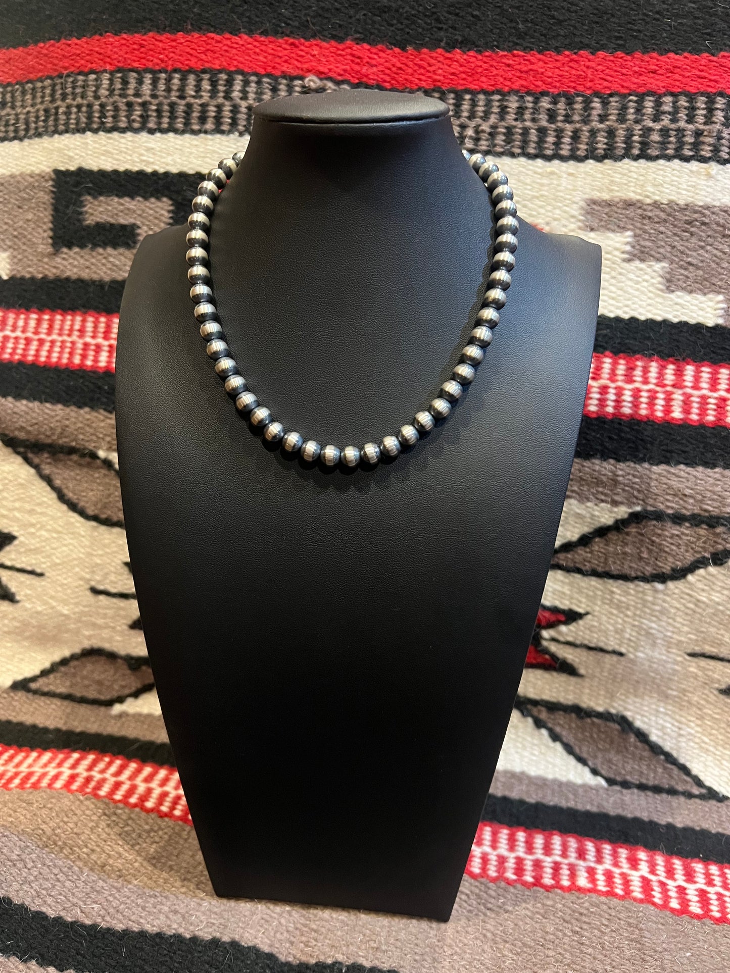 8mm Navajo Pearl Necklace 16" Long