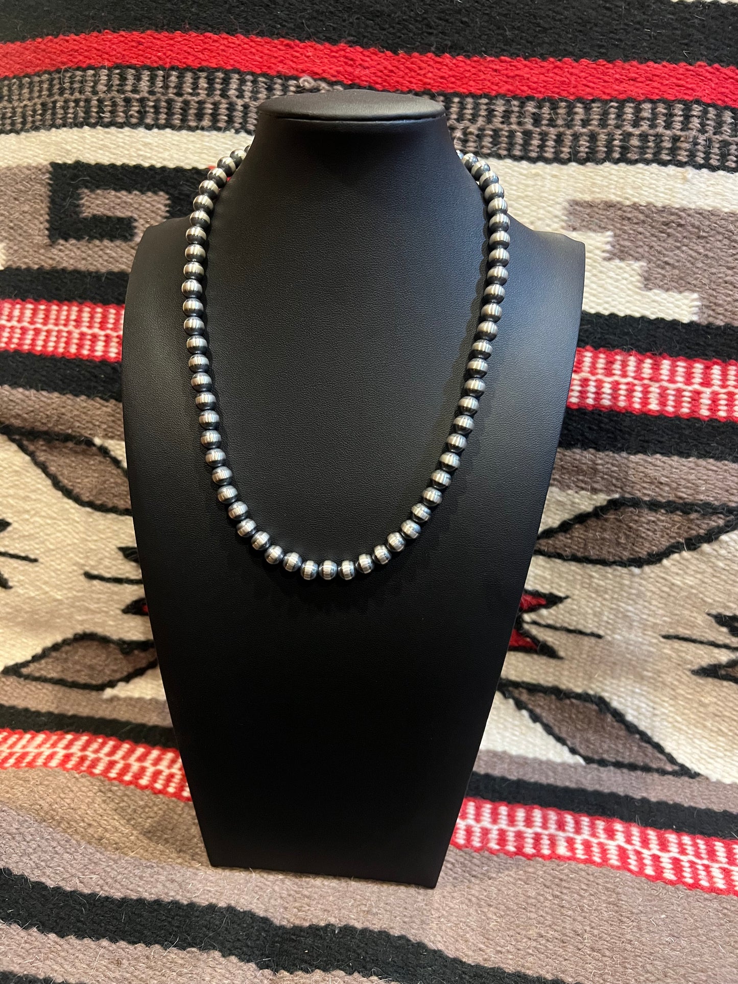 8mm Navajo Pearl Necklace 20" Long