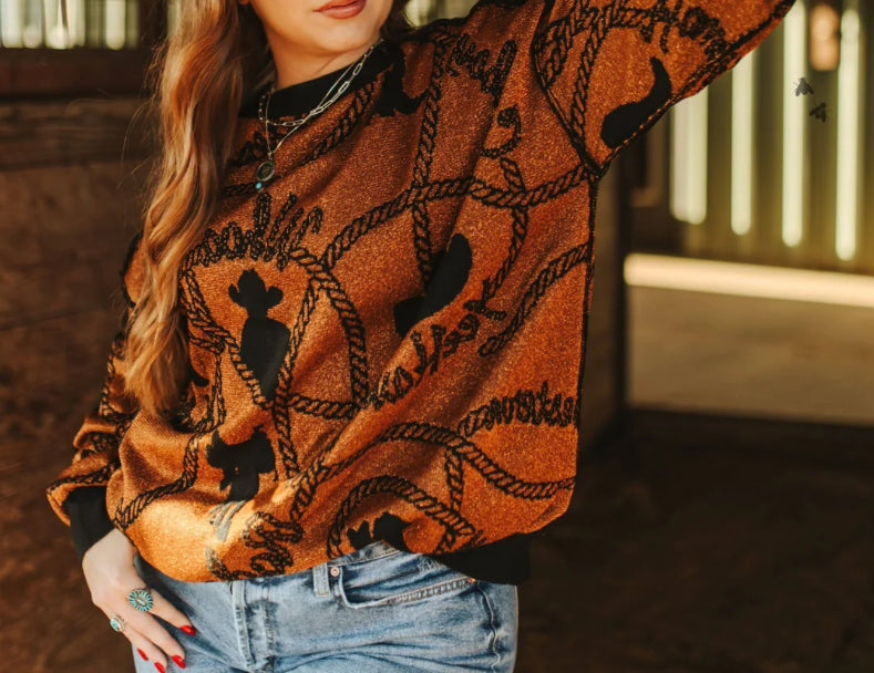 z Copper Cowboy Reversible Sweater