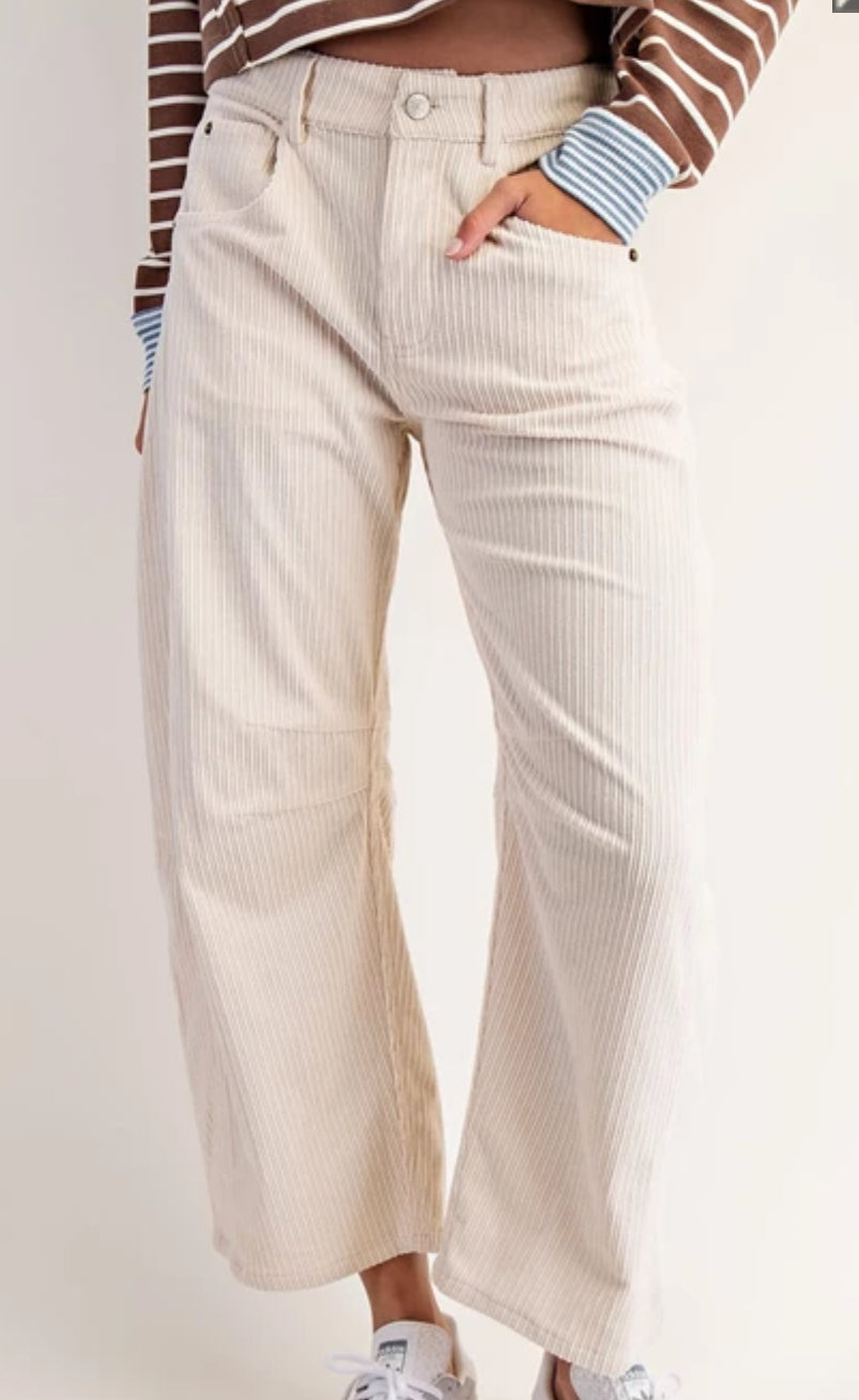 z. Corduroy Barrel Pants