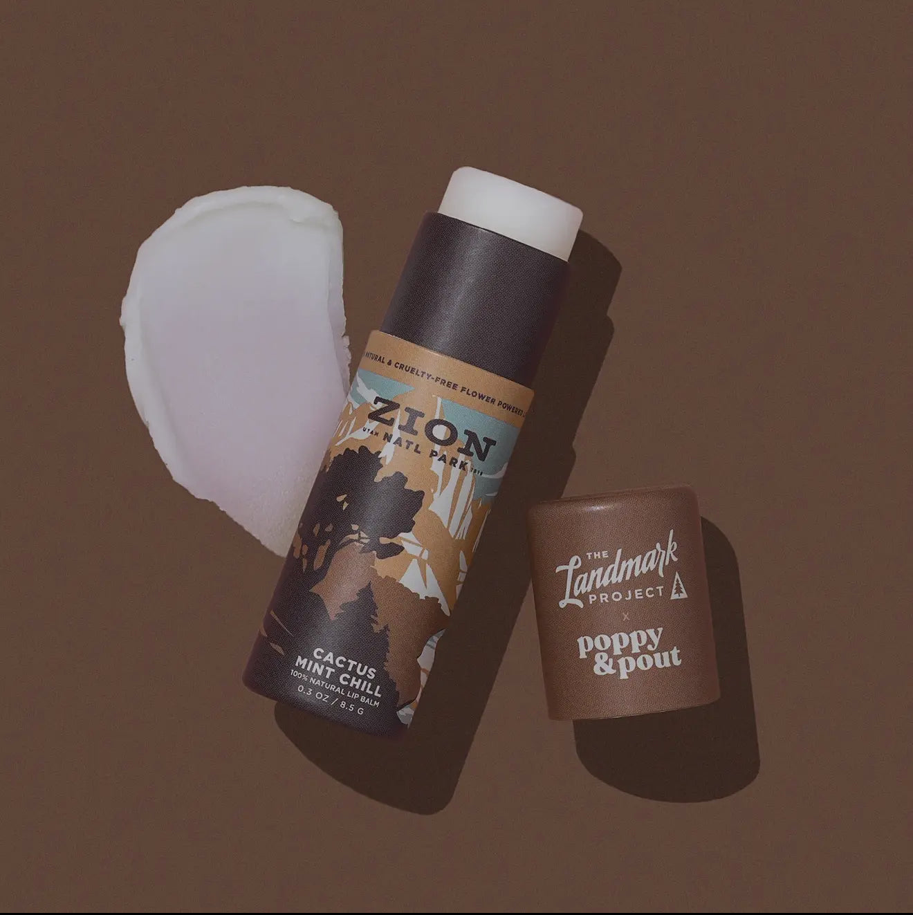LB Poppy & Pout Lip Balm Zion Cactus Mint Chill
