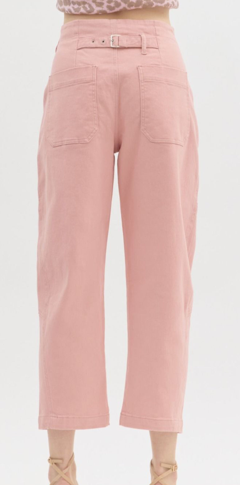z Lt Pink Straight Leg Denim Pants