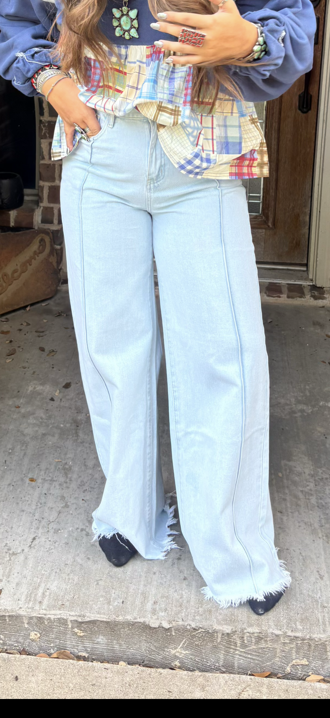 z Light Washed Denim Pants