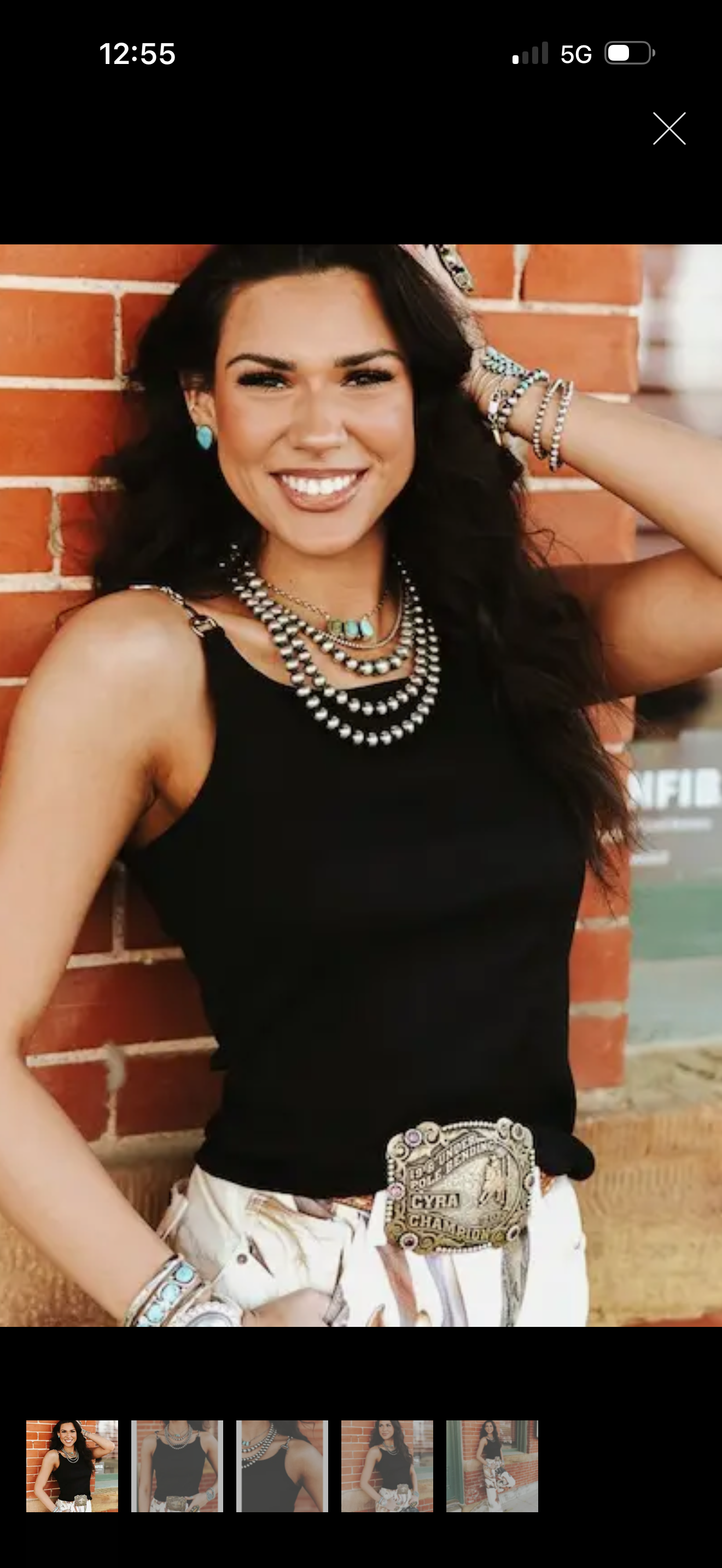 z Ribbed Knit Snaffle Bit Tank
