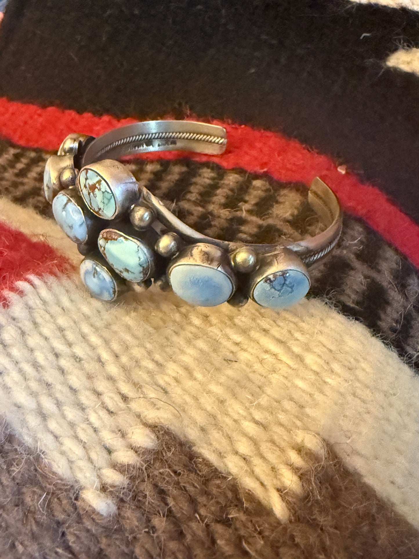 Golden Hills Turquoise Sterling Silver Cuff
