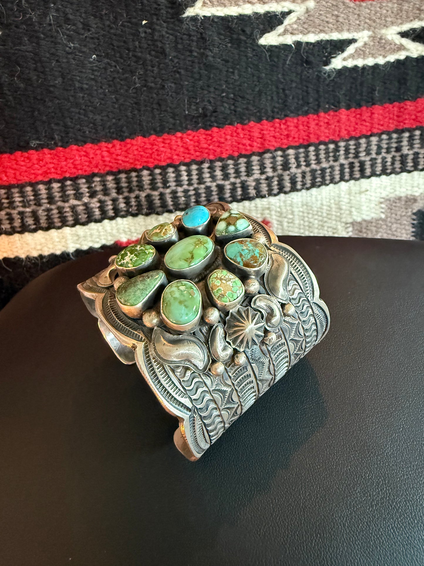 Sterling Silver and Turquoise Tillie John Cuff