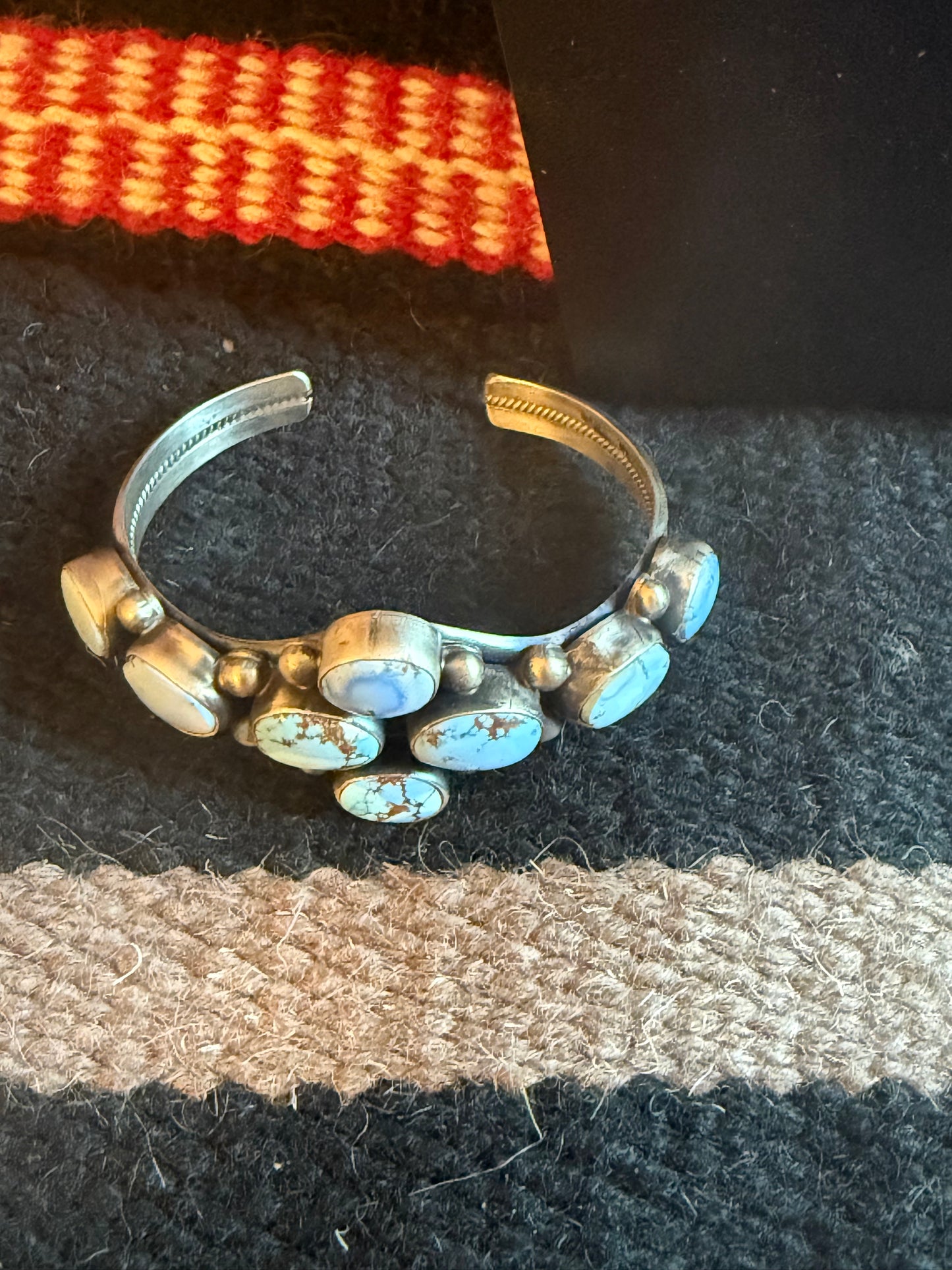 Golden Hills Turquoise Sterling Silver Cuff