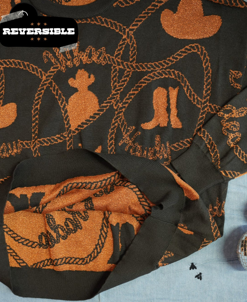 z Copper Cowboy Reversible Sweater