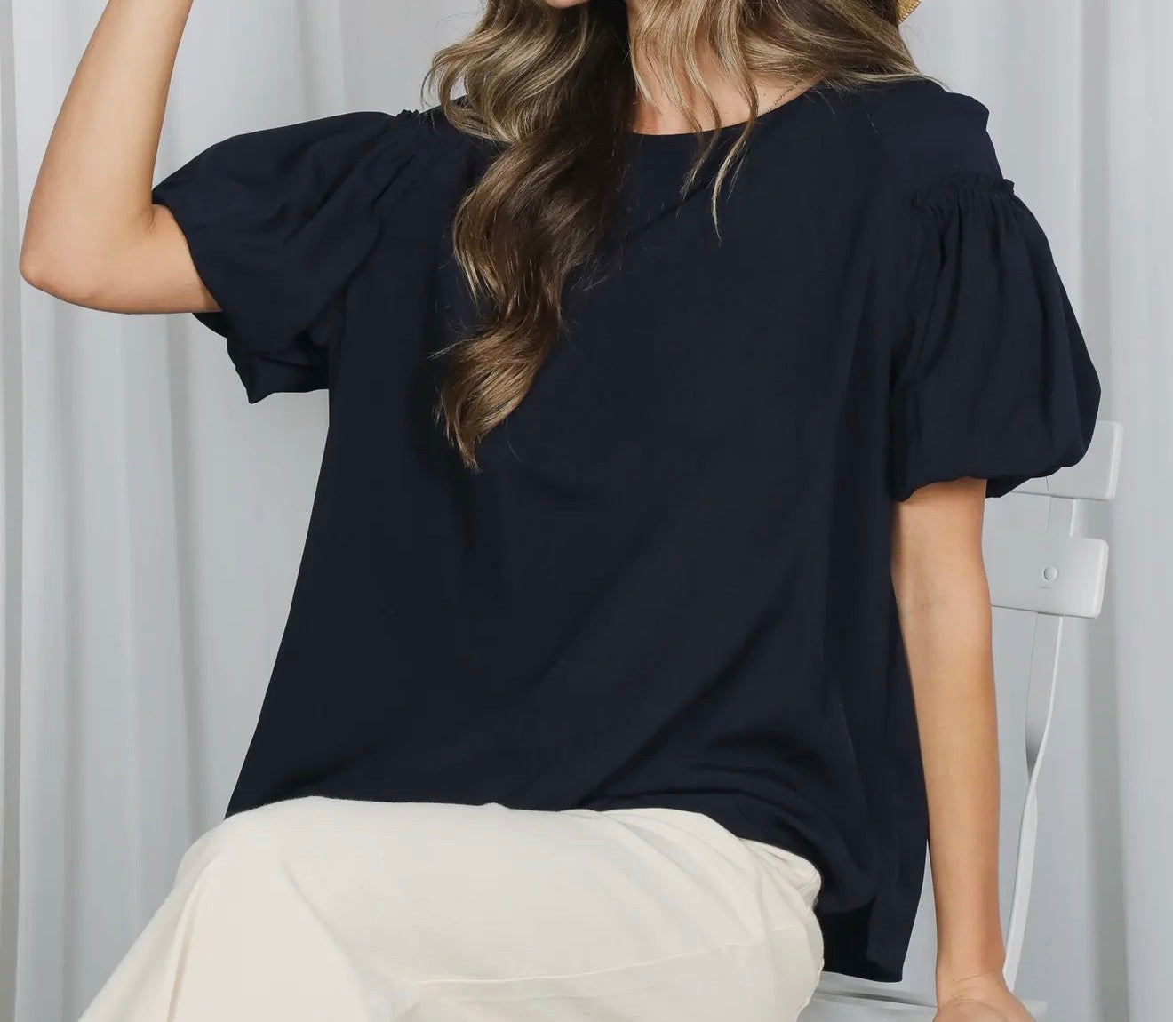 z   Simplicity with a Puff Sleeve Top