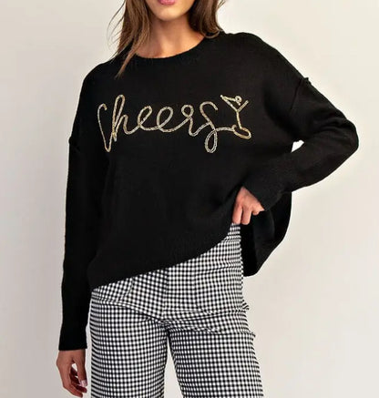 z   CHEERS Long Sleeve Sweater