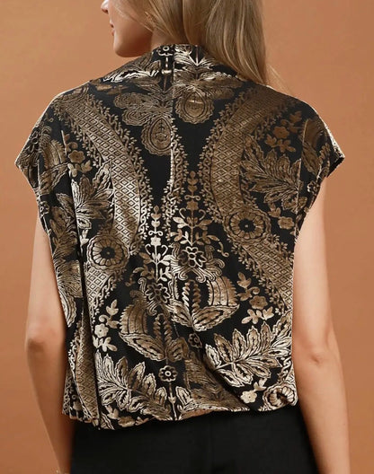 z   Velvet Boxy Short Sleeve Top Charcoal