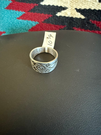 Sterling Silver Stamped Rings