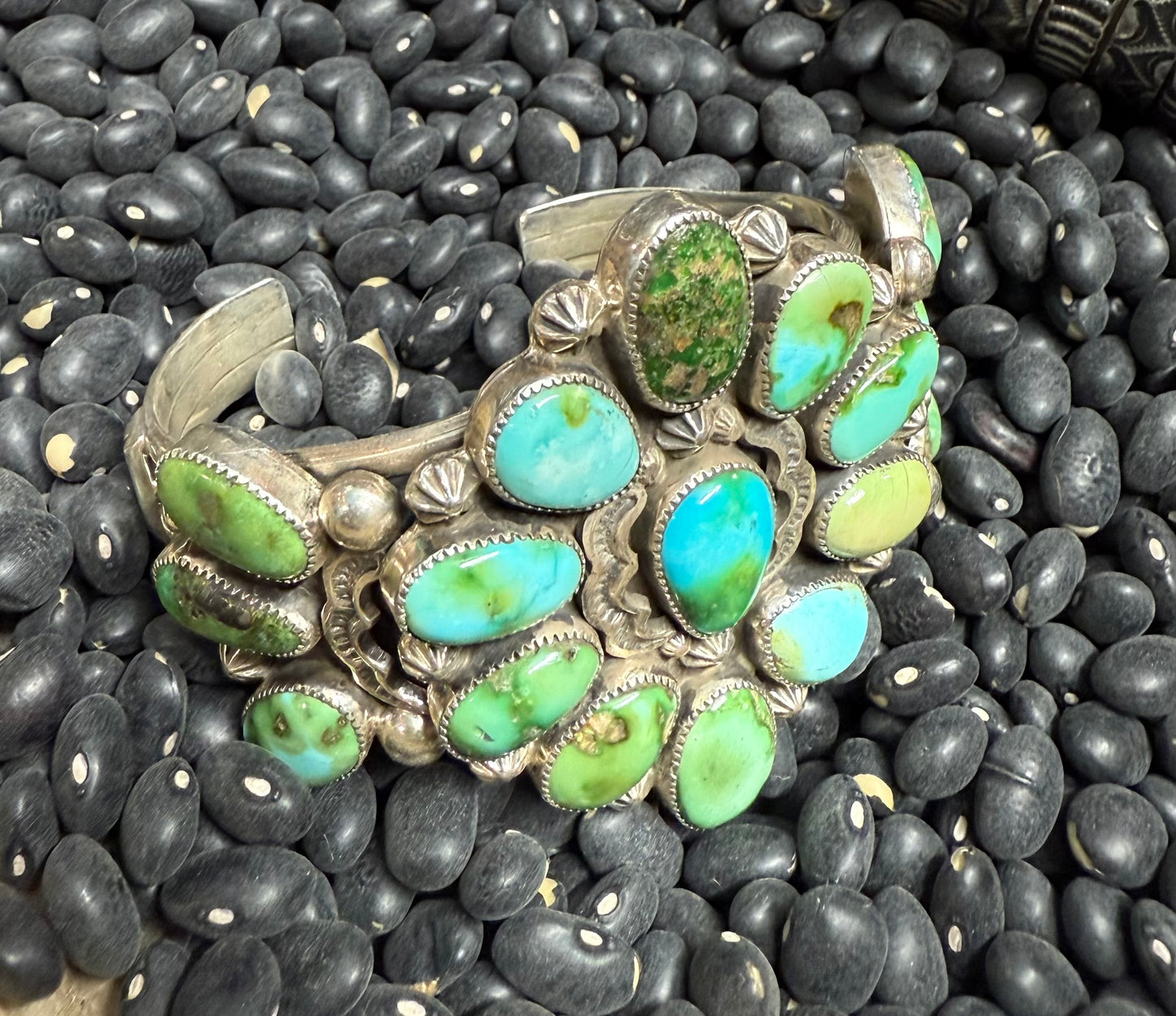 Handmade Sterling Silver and SS Sonoran Gold Cuff