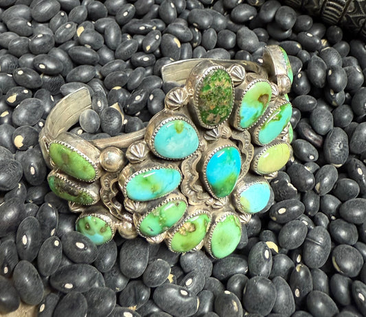 Handmade Sterling Silver and SS Sonoran Gold Cuff