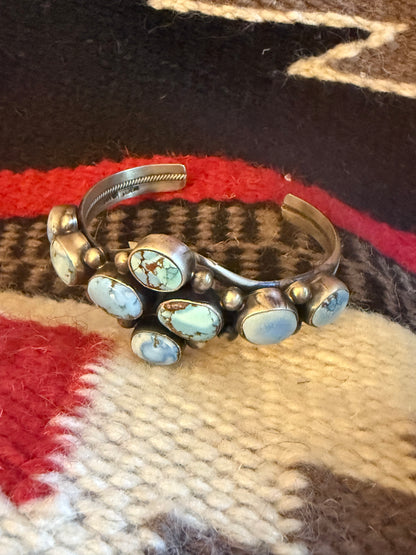 Golden Hills Turquoise Sterling Silver Cuff