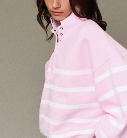 z   Addison Stripe Pullover