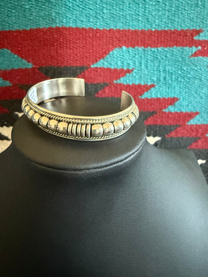 Thomas Charley Sterling Silver Cuff with Detailing