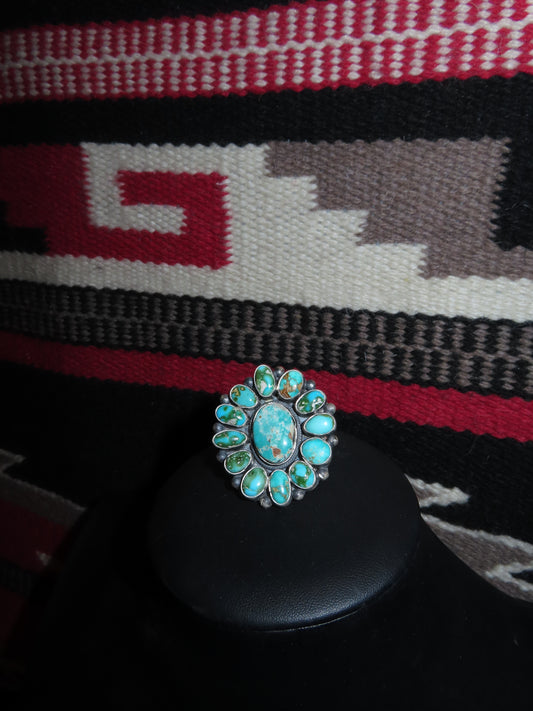 Sonoran Turquoise Cluster Ring  By Sharon Francisco
