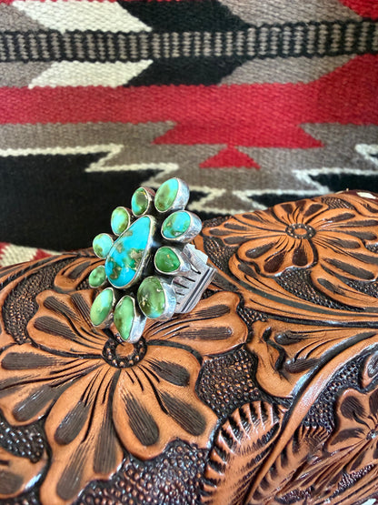 Sonoran Gold Cluster Ring By Geneva Apachito