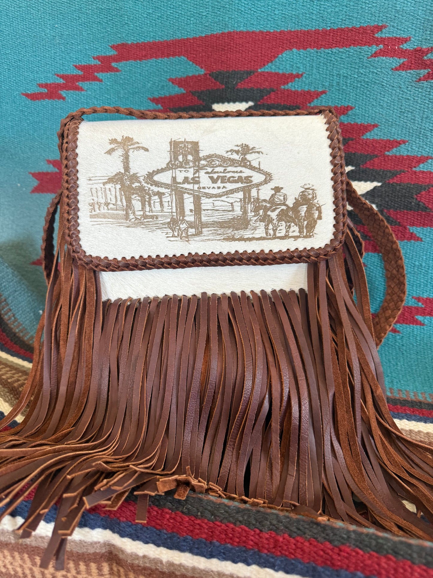 American Darling Cowhide Hair On Genuine Leather Purse
