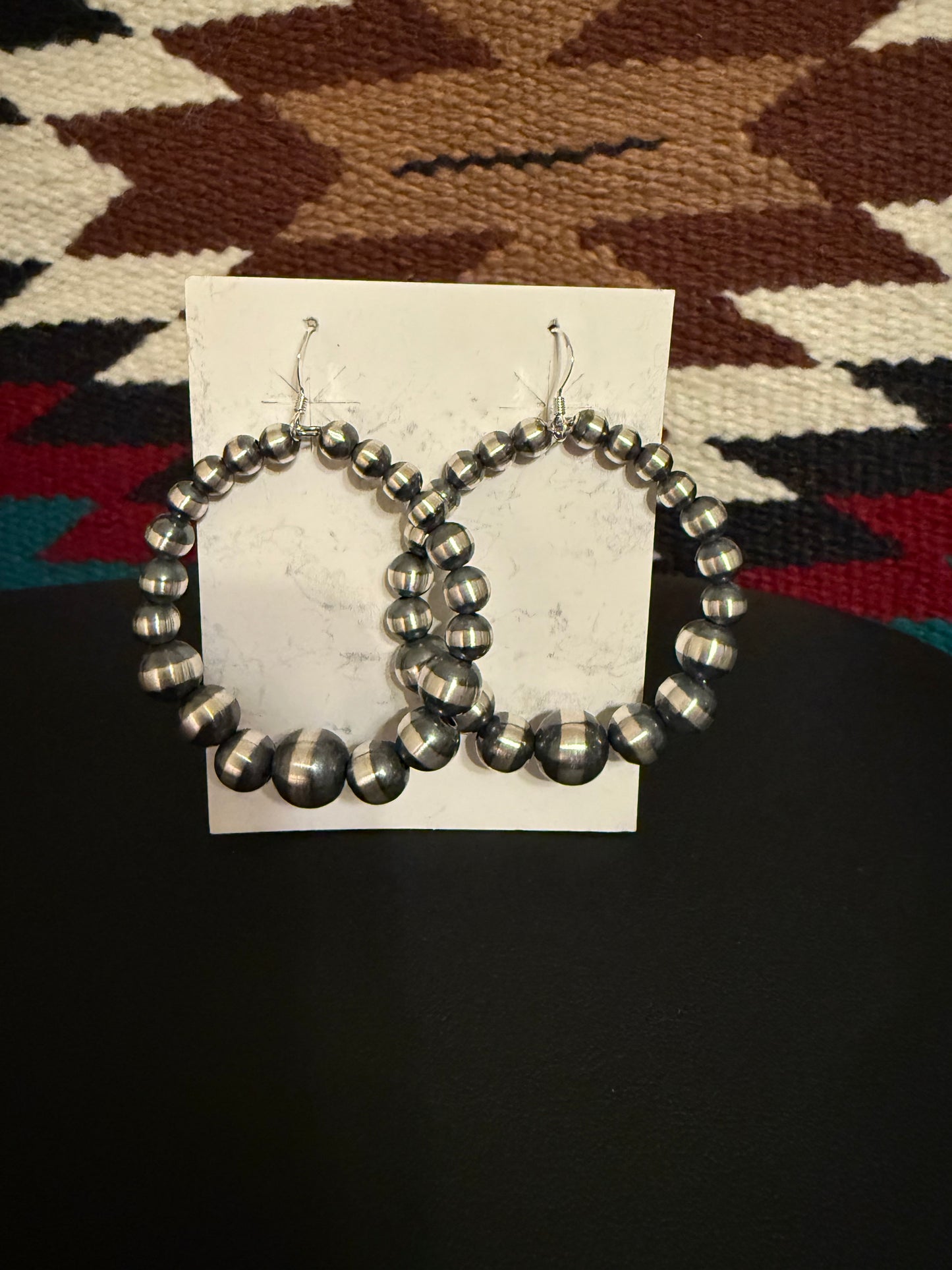 Sterling Silver Navajo Pearl Earrings