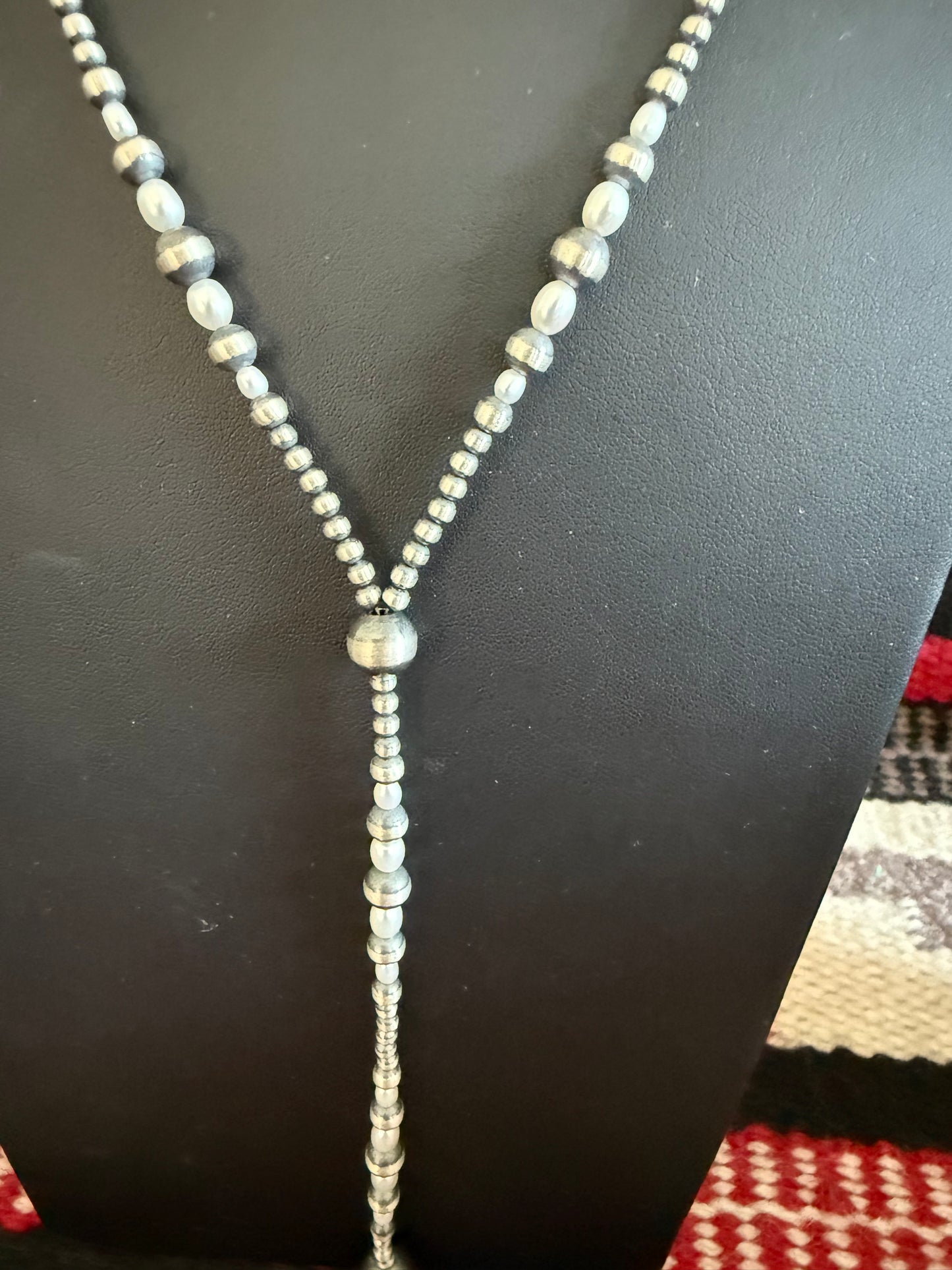 Sterling Silver and Fresh Water Pearl Lariat