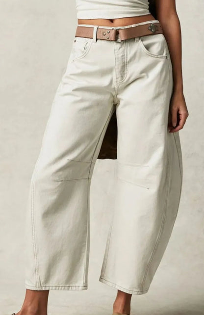 z   Barrel Wide Leg Jeans with Pockets