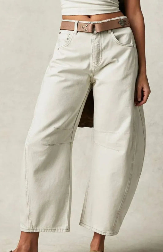 z   Barrel Wide Leg Jeans with Pockets