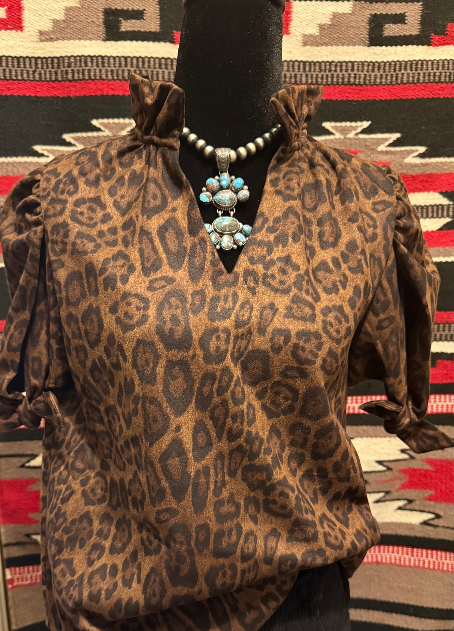 z   A Little Bit of Leopard Top