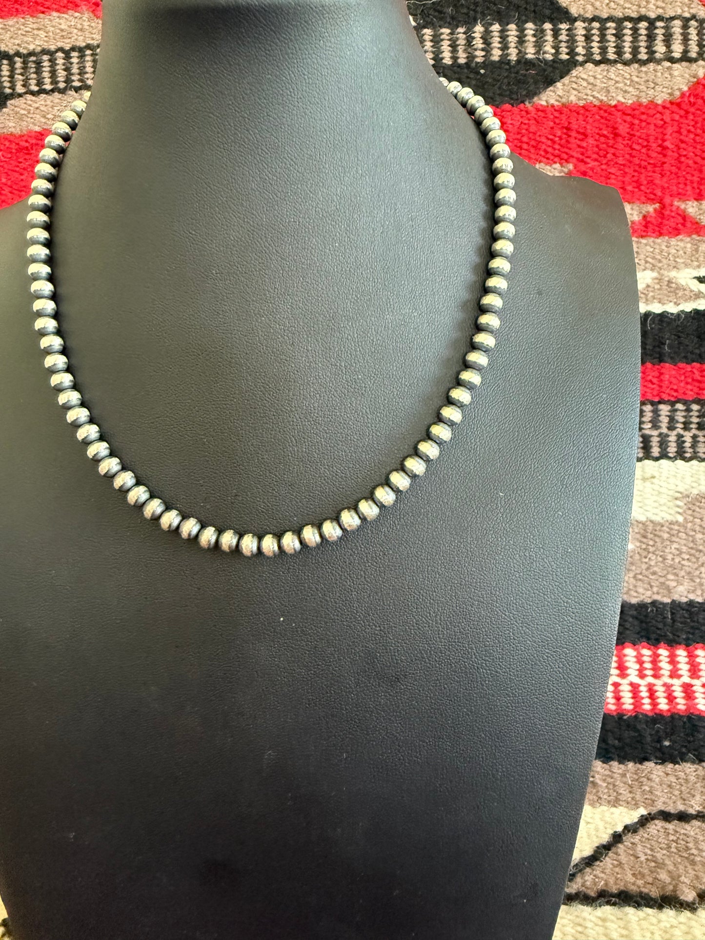 5mm Navajo Pearl Necklace 16" Long