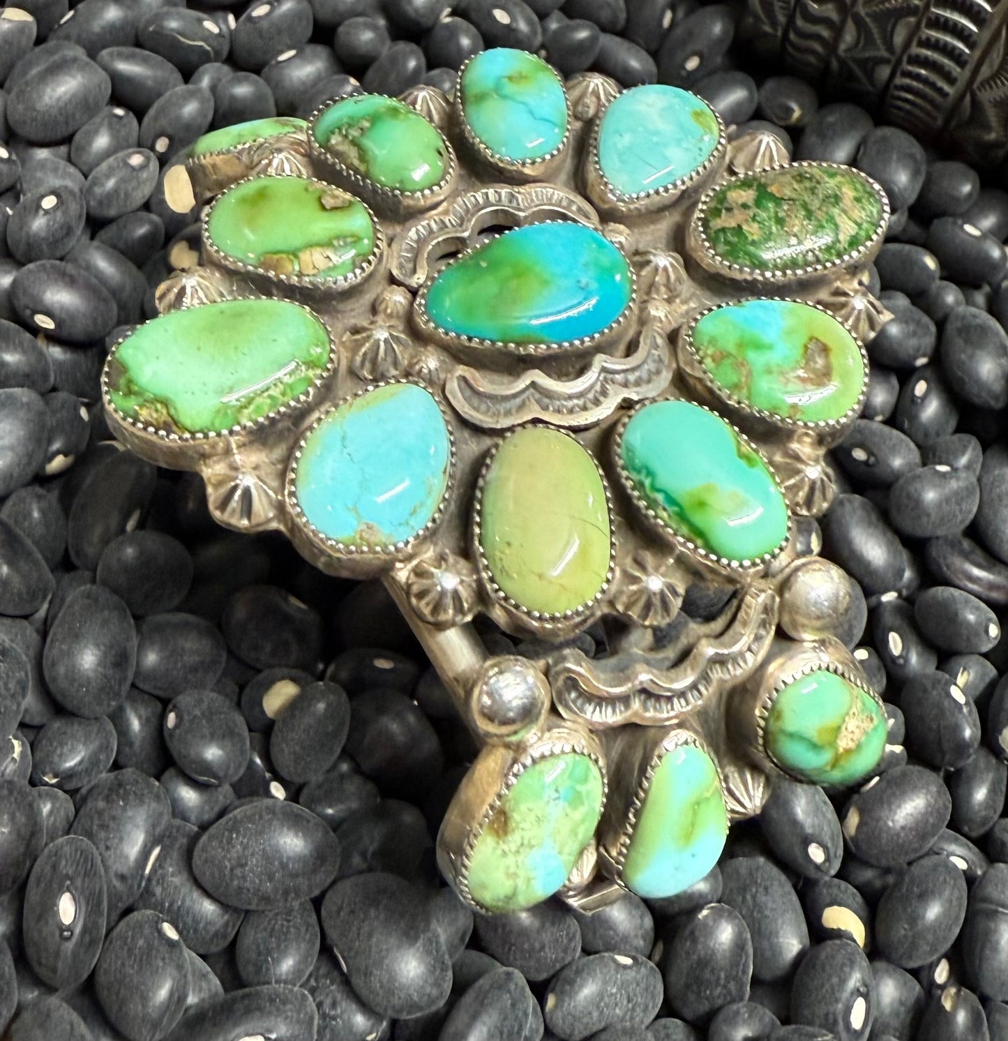 Handmade Sterling Silver and SS Sonoran Gold Cuff