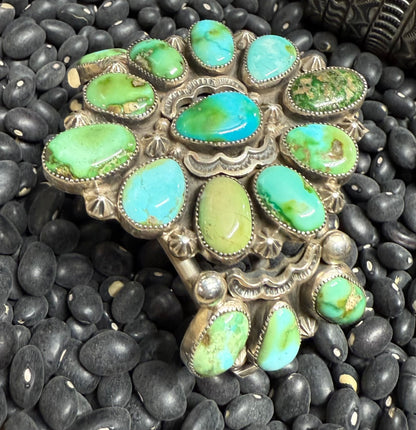 Handmade Sterling Silver and SS Sonoran Gold Cuff