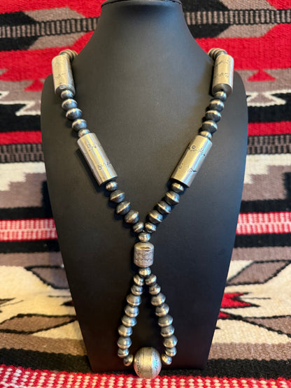 Handmade Navajo Pearl Necklace A 40" Long