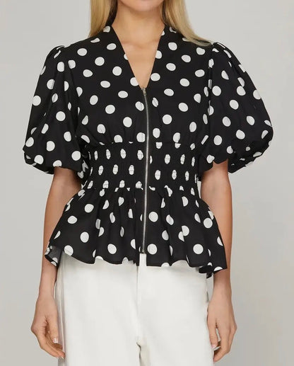 z   Polka Dot Top