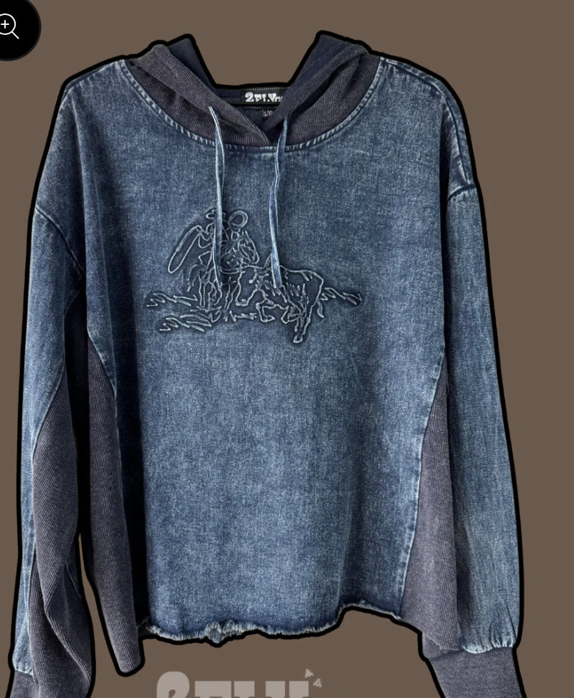 z   Urban Denim Hoodie