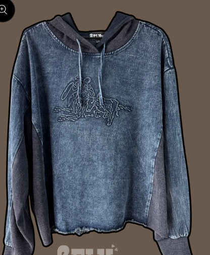 z   Urban Denim Hoodie