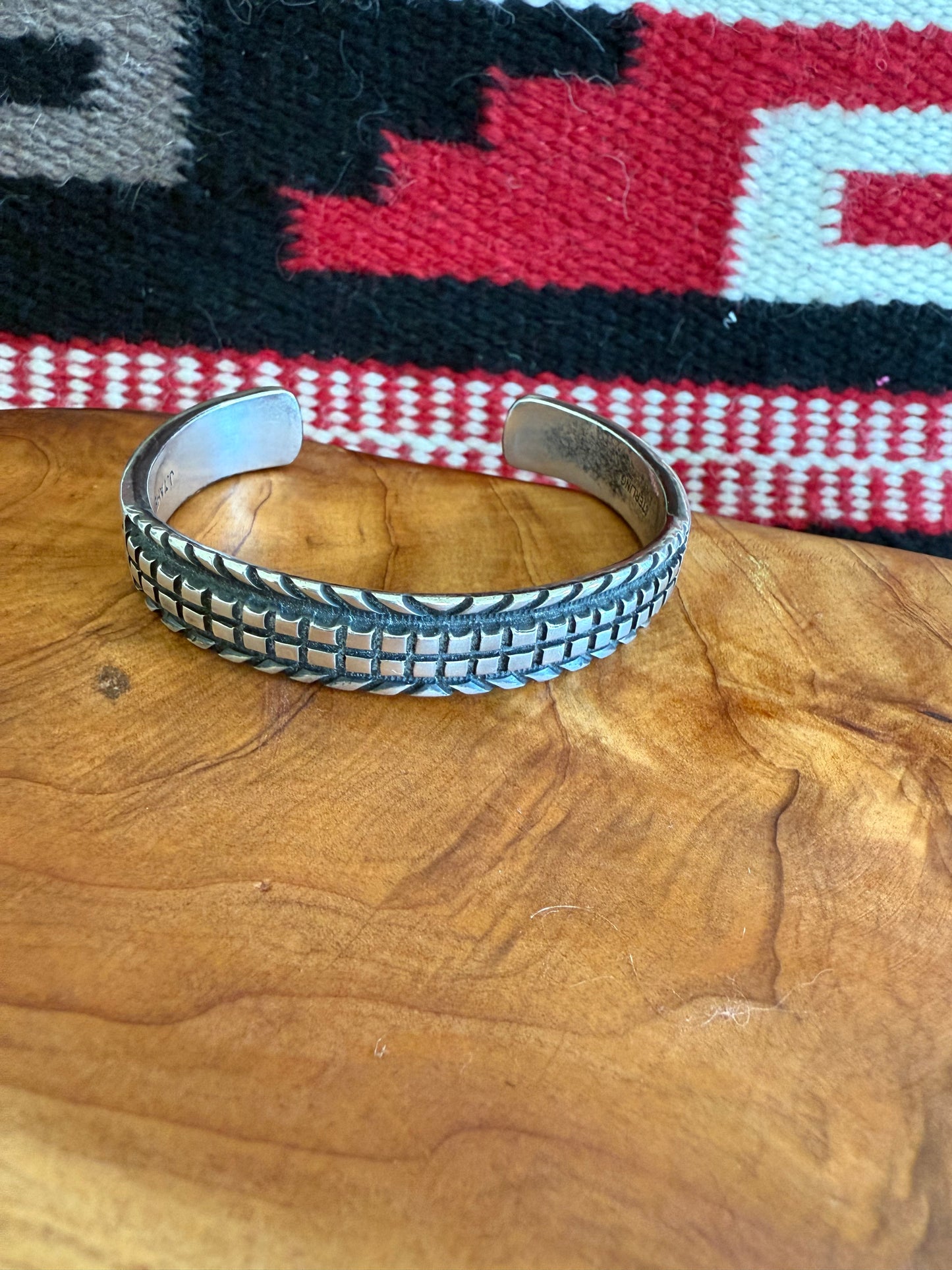 Sterling Silver Cuff by Navajo J. Tahe